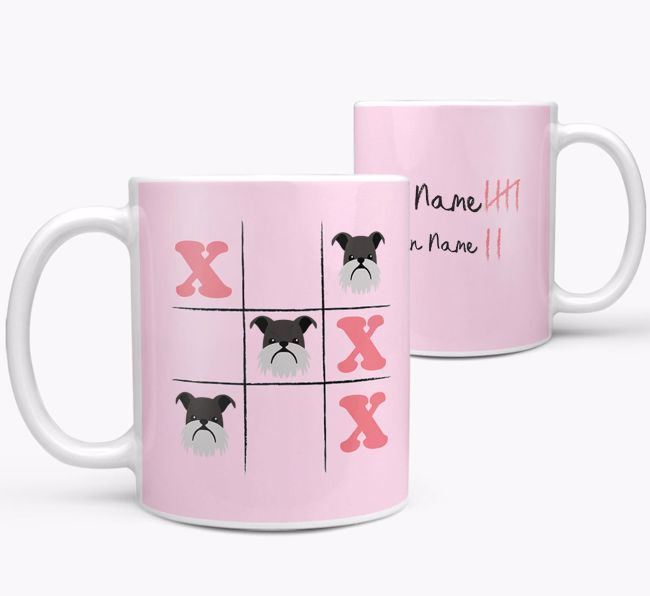 Noughts and Crosses: Personalized {breedFullName} Mug